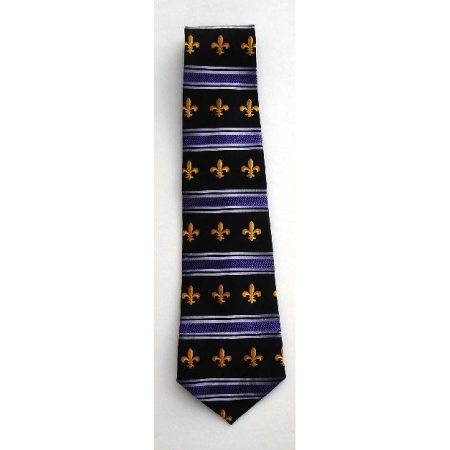1731tie - FDL Blue/Black Striped Tie