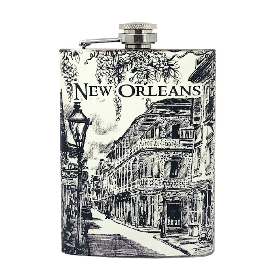 Street Scene Flask 8oz