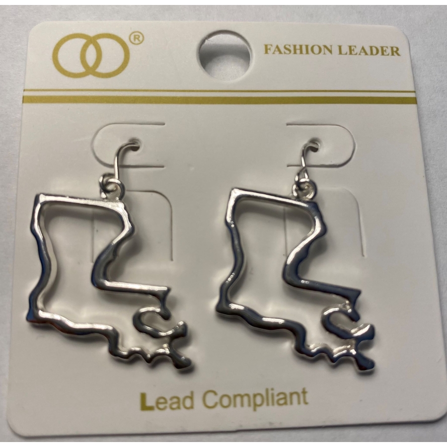 EFLSS - LA State FH Silver Earring