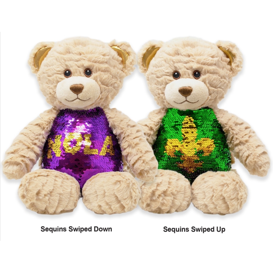 Plush Sequins Bear