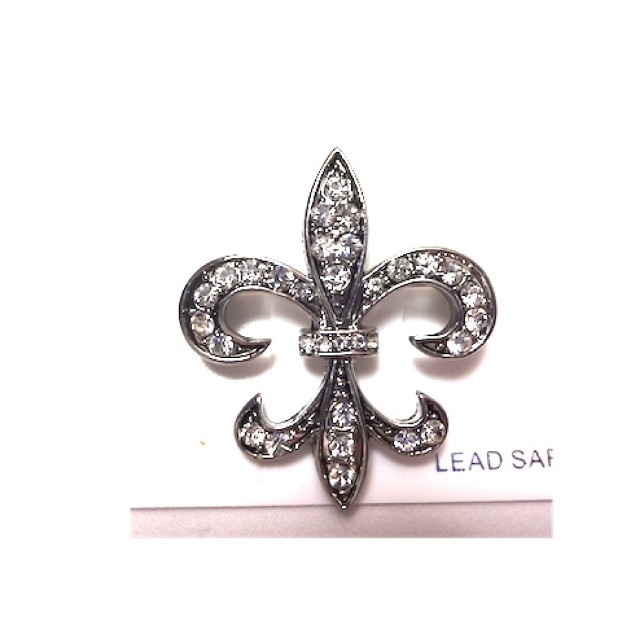 FDFL Brooch Silver With Stones
