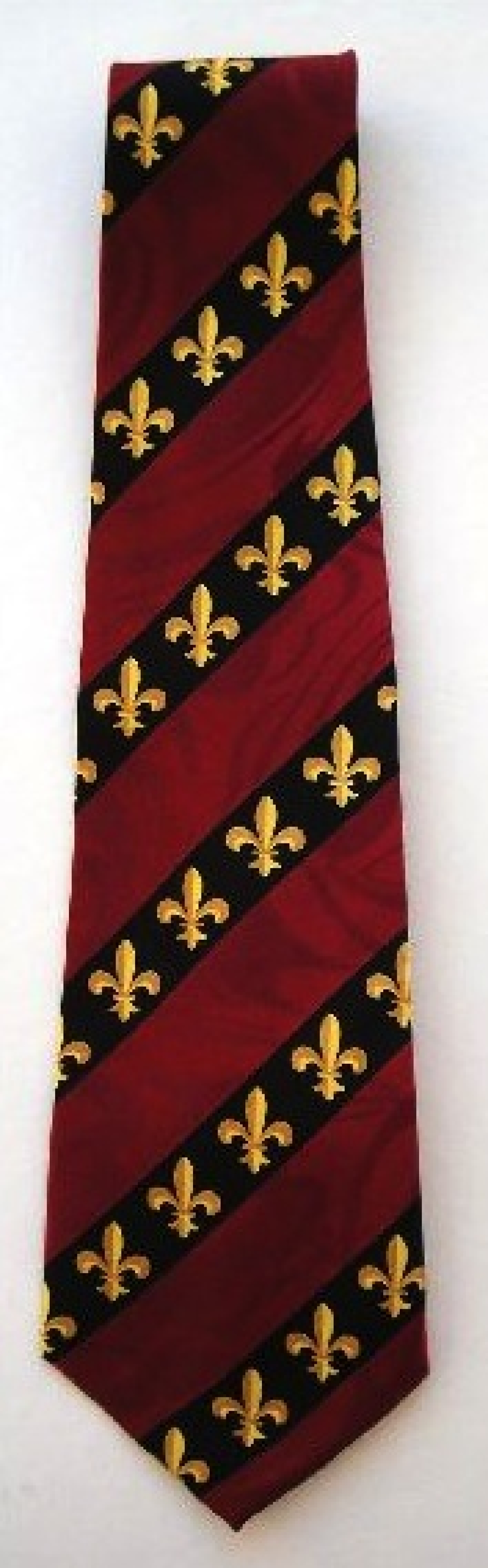 1813martie - Maroon and FDL Gold Stripe Tie