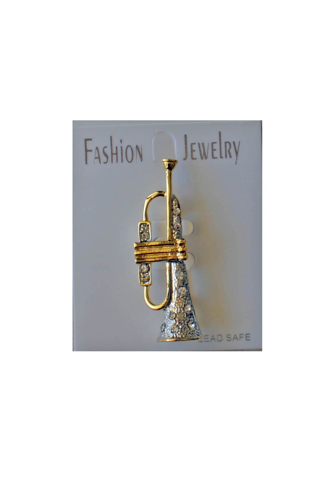 Trumpet Brooch. Gold