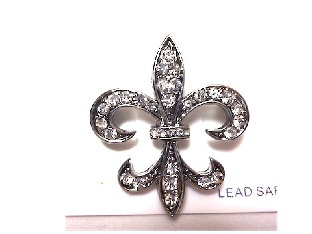 FDFL Brooch Silver With Stones